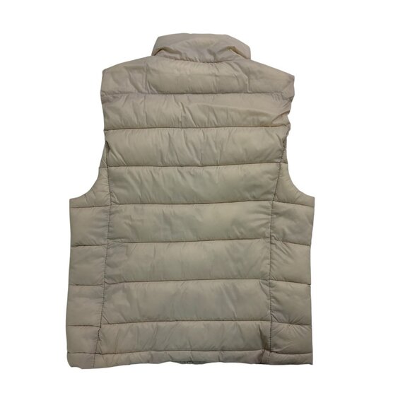 Love Tree Women’s Packable Puffer Vest Beige Size L Lightweight Quilted - Picture 3 of 11